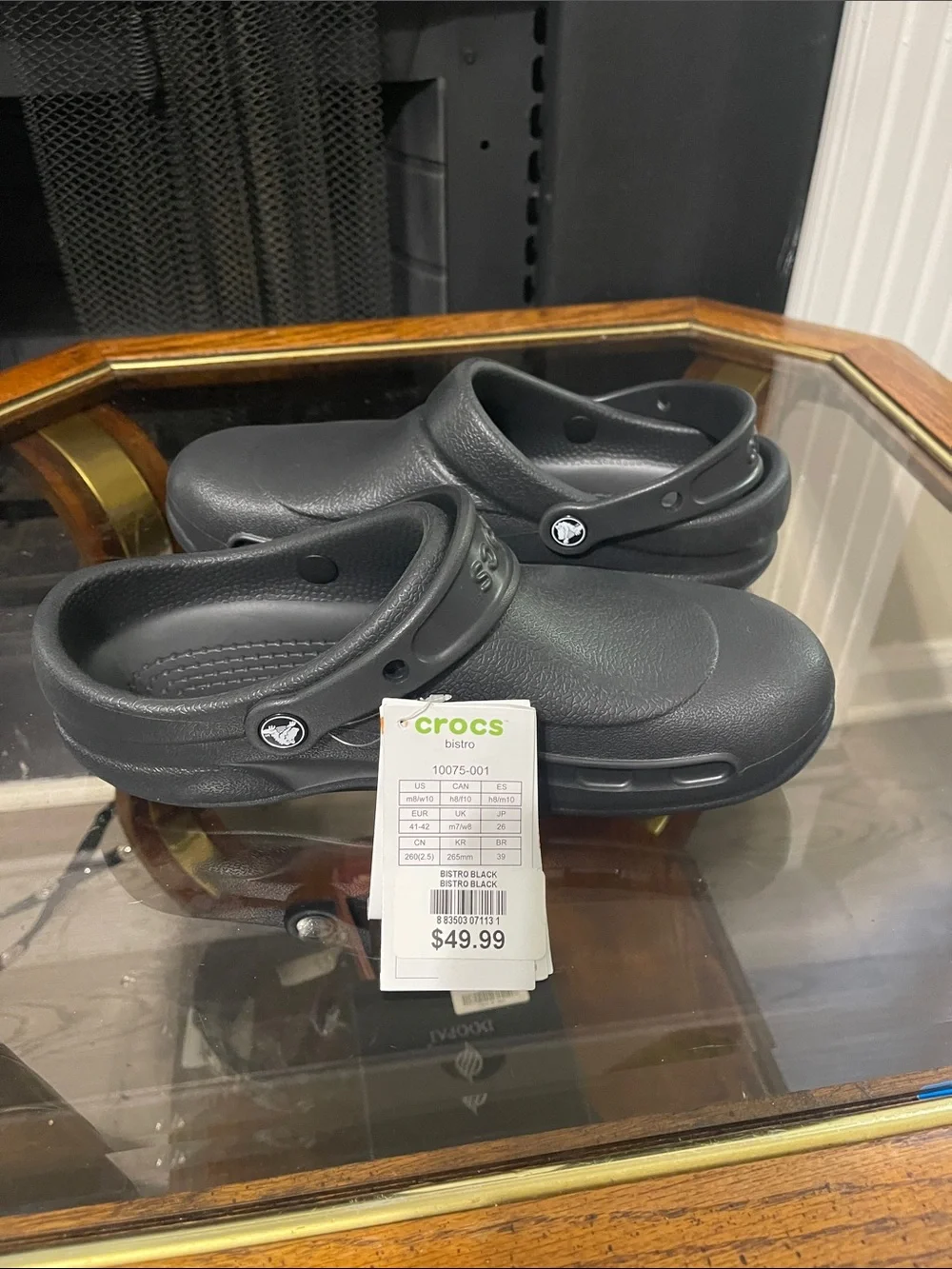 CROCS Men's Black Slip-On Clog with Pivoting Heel Strap